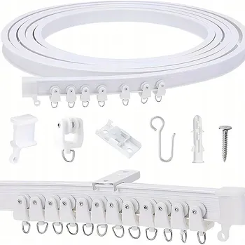 Garnýž 5M FLEXIBILNÍ GARNÝŽ NA ZÁCLONY S MOŽNOSTÍ OHÝBÁNÍ PRO ARKÝŘOVÁ OKNA