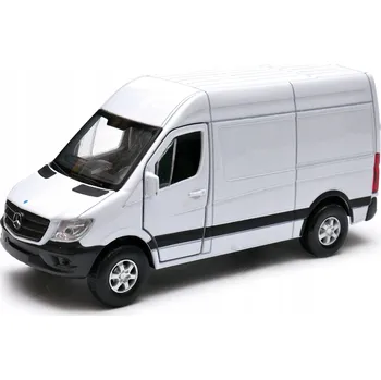 autíčko WELLY MERCEDES-BENZ SPRINTER SKŘÍŇOVÁ DODÁVKA BÍLÁ 1:34 NOVÝ KOVOVÝ MODEL 43730