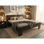 Buková zvýšená manželská postel 180x200 cm - Montana Supra Moření: Ořech, 180x200 cm