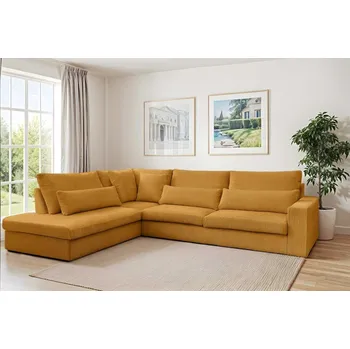 Sedací souprava Rohová sedací souprava do L Sven - Hořčicová Varianta: Levá