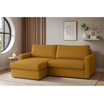 Sedací souprava Rozkládací sedací souprava do L Faro mini - Hořčicová 01