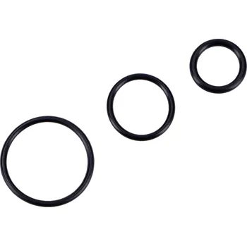 Těsnění pro motocykl Diverse / Import Sada O-kroužků, 3dílná, gumová, černá pro Kreidler Florett RM, RMC MG00063241