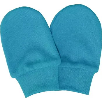 Rukavice ESITO | Rukavice bavlna jednobarevné Turquoise - tyrkysová / 56