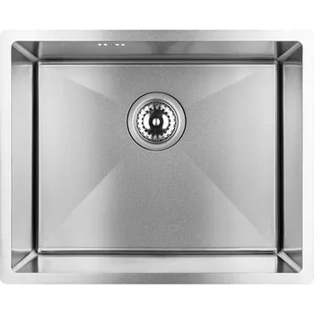 Granitový dřez Laveo Marmara, 1-komorový nerezový dřez 540x440x200 mm, ocelová, LAV-SAM_010P