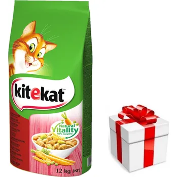 Krmivo pro kočku KITEKAT s hovězím masem a zeleninou 12kg + překvapení pro kočku ZDARMA