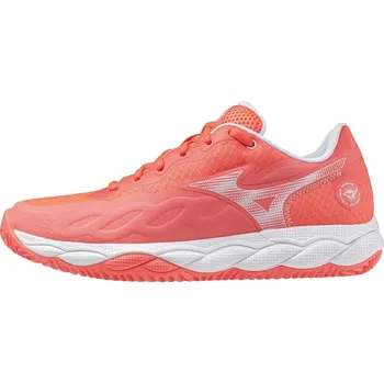 Dámská tenisová obuv MIZUNO WAVE ENFORCE COURT CC(W) / Calypso Coral/White/BarelyPink / 37.0/4.5