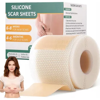 Náplast SILIKONOVÉ NÁPLASTI NA JIZVY ÚČINNÉ ODSTRANĚNÍ POOPERAČNÍCH JIZEV 4 cm