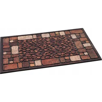 Rohožka GUMOVÁ ROHOŽKA MASTERPIECE-ST.CROIX HNĚDÁ 40x60 cm