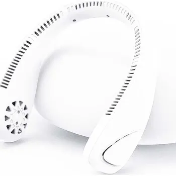 Domácí ventilátor Přenosný ventilátor na krk - Bílý