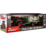 Traktor Zetor s vlekem a balíky plast 36cm