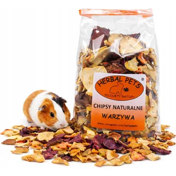 Krmivo pro hlodavce Herbal Pets Chipsy přírodní - Zelenina pro hlodavce 125g