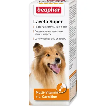 Kapky Beaphar vyživující srst Laveta Super 50 ml (psi)