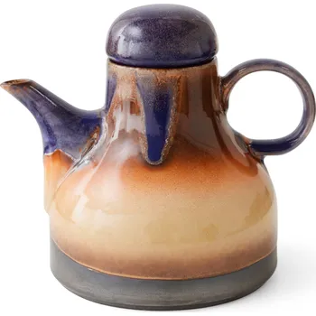 Konvice na čaj HK living Keramická konvice 70's Afternoon 990 ml