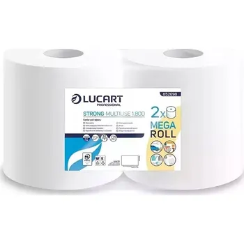 Utěrka ČISTICÍ UTĚRKA v roli, bílá celulóza STRONG MULTI-USE CM 2W LUCART, 2 role