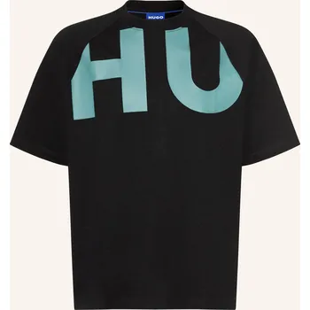 Pánské tričko Hugo Pánské Tričko Nalftee, černá / tmavě modrá, L
