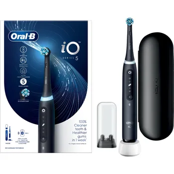 Elektrický zubní kartáček Kartáček Oral-B iO Series 5 Black Akumulátorový Černý