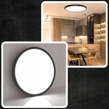 Stropní Svítidlo 40W N/T kulatý SLIM černé