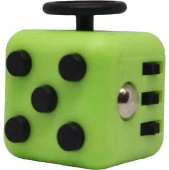 Hlavolam Fidget Cube antistresová kostka Barva: Zeleno-černá