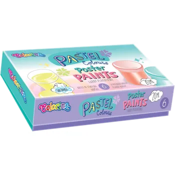 Kresba Colorino barvy temperové Colorino 20ml v kelímku 6ks pastel 473184