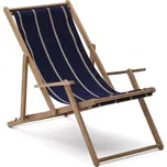 Modré dřevěné zahradní lehátko Vilara – Kave Home ID_1832086