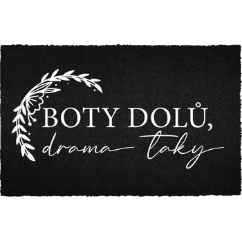 Rohožka Kokosová Rohožka Černá Vstupní Domácí | Veselý Dárek Boty Dolů