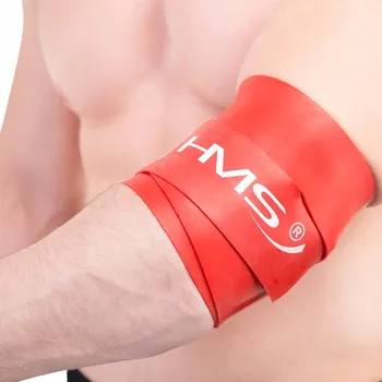 Fyzioterapeutická Guma Floss Band Páska HMS Červená Regenerace