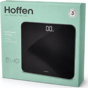 Osobní váha HOFFEN Elektronická osobní váha LBS-6079-2 LED displej ČERNÁ