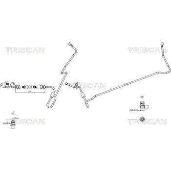 Čep řízení Hydraulická hadice, řízení TRISCAN 8516 65001