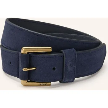 Opasek Polo Ralph Lauren Pánský Kožený Opasek, tmavě modrá / zlatá, 85