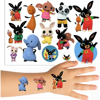 Odstranitelné tetování Smyvatelné tetování XXL Bing pro děti – pohádka Bing, nálepka, hráčské tetování