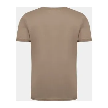 Pánské tričko Alpha Industries T-Shirt 118529 Hnědá Regular Fit M
