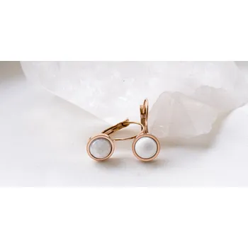 Náušnice Náušnice vesmír - horlit Barva: Rosegold