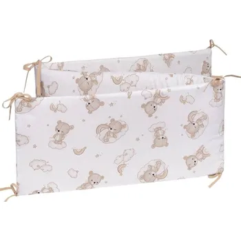 mantinel do postýlky Infantilo Ochranný bavlněný mantinel do postýlky Spící medvěd