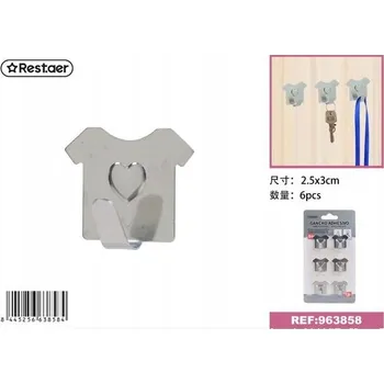 Věšák Samolepicí háčky na klíče a doplňky