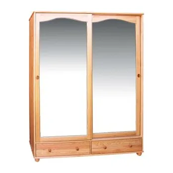 Šatní skříň Šatní skříň 52 - masiv borovice Odstín: Dub