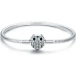 Elenys stříbrný náramek na přívěsky Třpytivá sovička