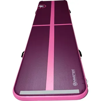 Žíněnka Airtrack MASTER nafukovací žíněnka 400 x 100 x 10 cm - fialová - růžová