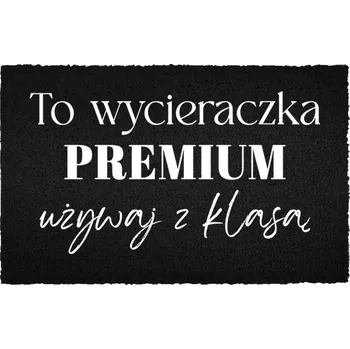 Rohožka KOKOSOVÁ VSTUPNÍ ROHOŽKA ČERNÁ DEKORATIVNÍ | DÁREK PREMIUM