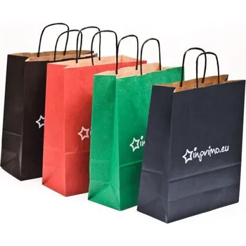 Papírové tašky GIFT PACK A4 Cenové rozmezí: 500 - 999 ks, Technologie tisku: Sítotisk, Rozměry produktu: A5 s potiskem