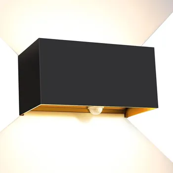 Venkovní osvětlení LED LAMPA KINKIET NA ZEĎ NAHORU DOLŮ NASTAVITELNÁ VENKOVNÍ SE SNÍMAČEM POHYBU 20W