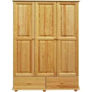Šatní skříň Šatní skříň 19 - masiv borovice Odstín: Dub