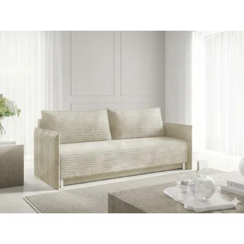 Pohovka Rozkládací pohovka Murcia - béžová Barva nožiček: Bílá