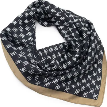 Šátek Šátek - černobílý s abstraktním potiskem