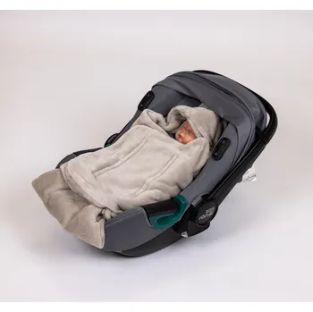 Dětská deka Tulimese Zavinovací deka do autosedačky béžová