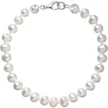 Perlový náramek z říčních perel se zapínáním z bílého 14