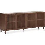 Tmavě hnědá komoda v dekoru ořechu 181x71,5x42,5 cm Beyla – Kave Home ID_1832324