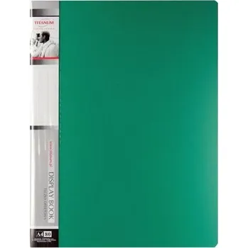 Album ofertowy 80 koszulek A4 ziel. TO80GR, Titanum
