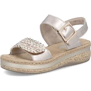 Dámské sandále Dámské sandály RIEKER V0951-90 zlatá S6 39