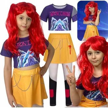 Karnevalový kostým KOSTÝM MIRA DEMON HUNTERS KPOP LOVKYNĚ DÉMONŮ PARUKA 122 128 134 SET