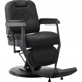 Kadeřnické křeslo Gabbiano Křeslo barberské Bruno černé s grafitovým rámem